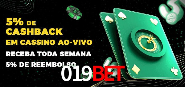 Promoções do cassino ao Vivo 019bet